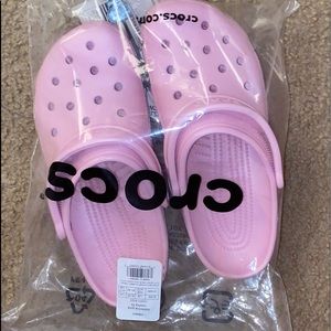 light pink crocs size m8/w10
